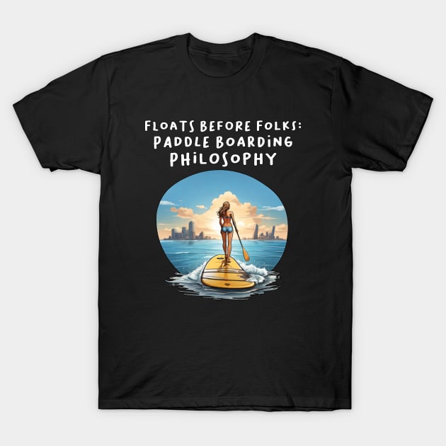 Puddle Boarding T-Shirt by Buff Geeks Art